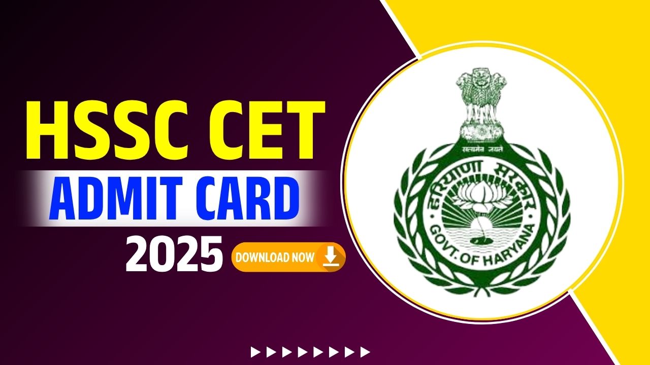 CET Admit Card 2025