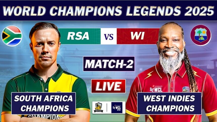 West Indies Champions vs South Africa Champions 2nd Match 2