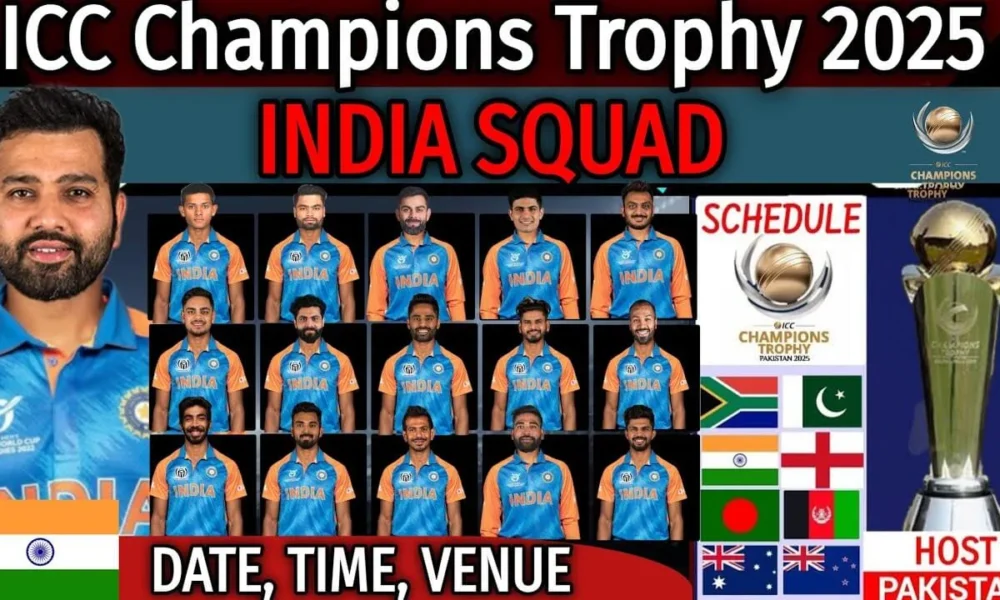 ICC Champions Trophy 2025 India Squad, Match Schedule & Venues!