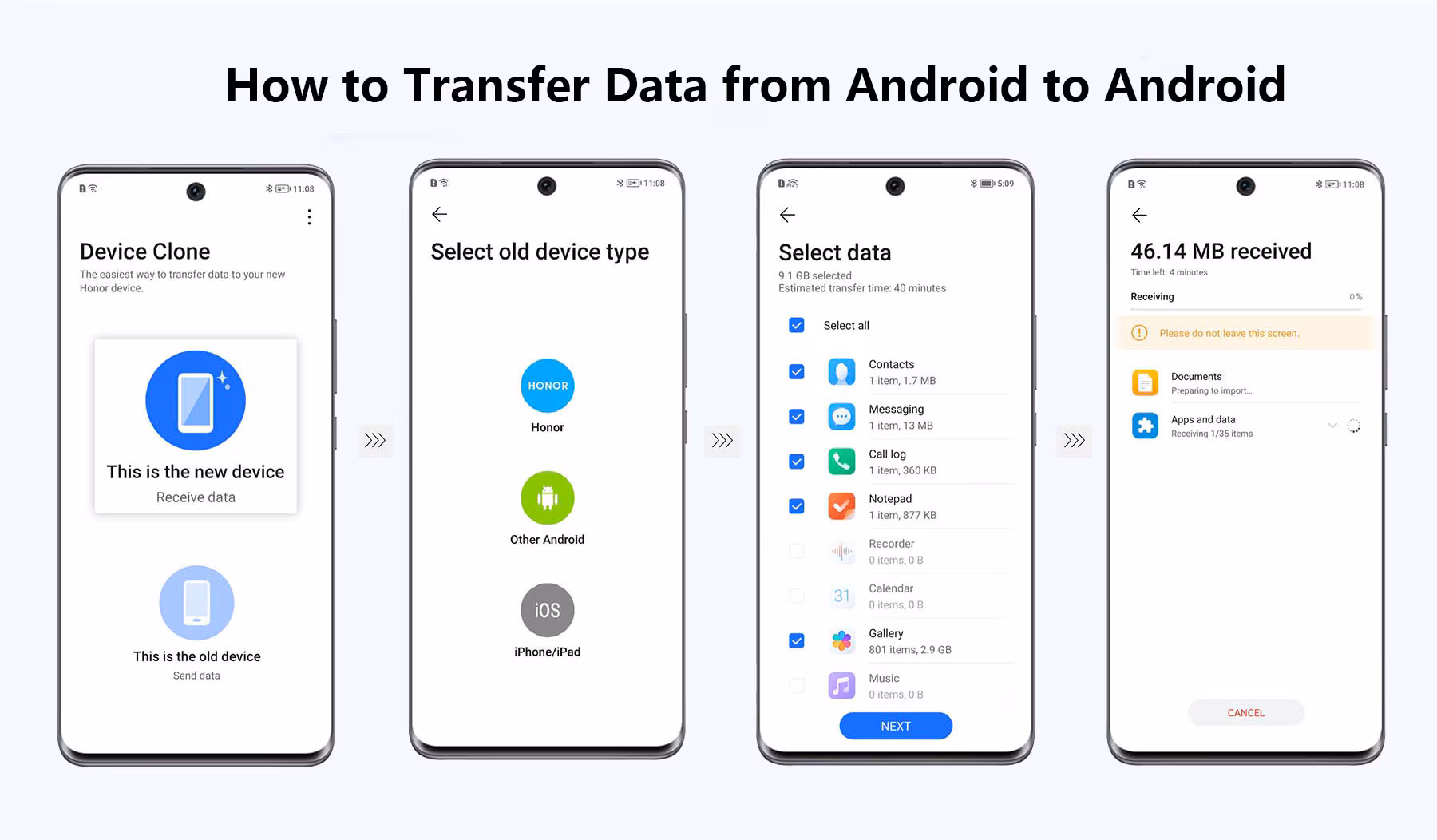 Mobile to Mobile Data Transfer Without App–Photos, Contacts & Files Move Karne Ka Easy Guide