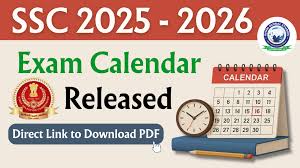 SSC Exam Calendar 2026