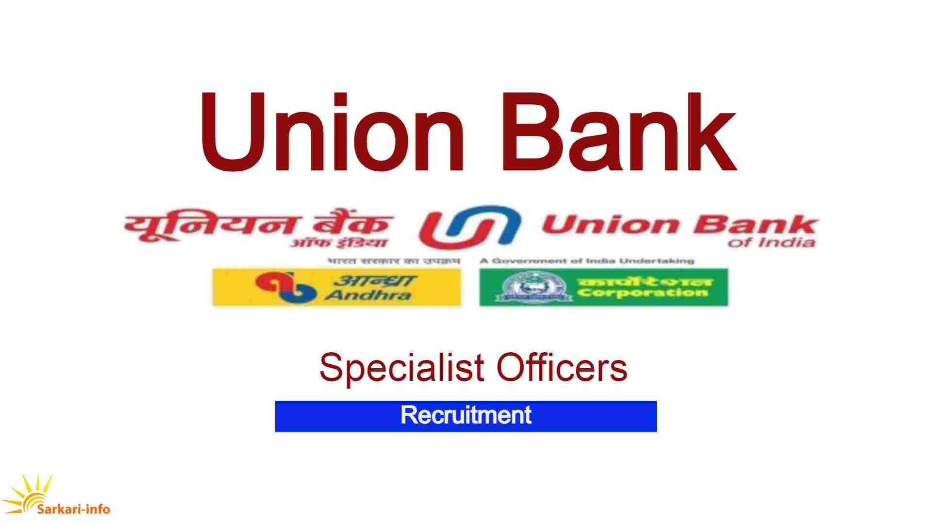 Union Bank SO Recruitment 2025