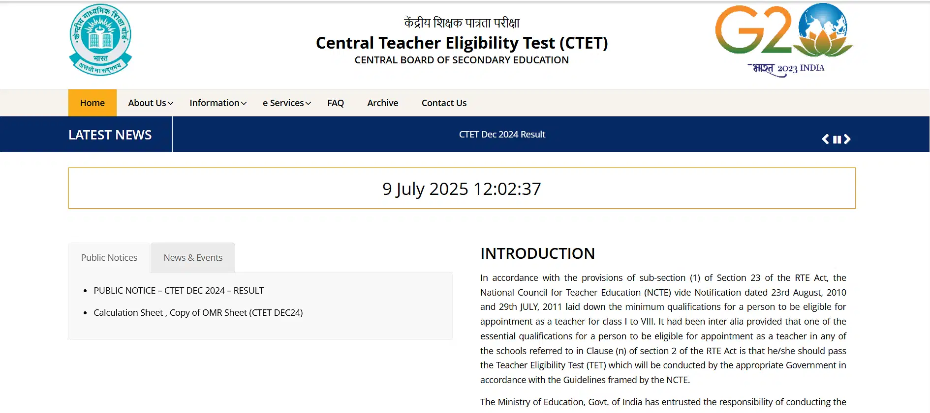 CTET Result 2025 cut-off