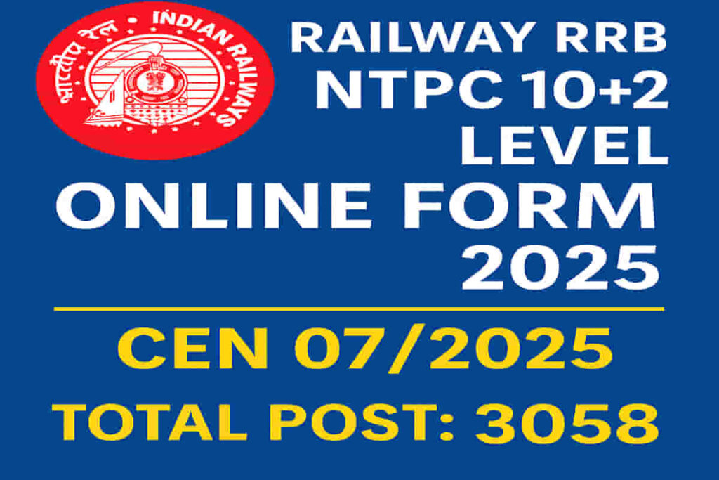 RRB NTPC 10+2 (Under Graduate) CEN 07/2025 — Apply Online for 3,058 Posts! 2 RRB NTPC 10+2 (Under Graduate) CEN 07/2025