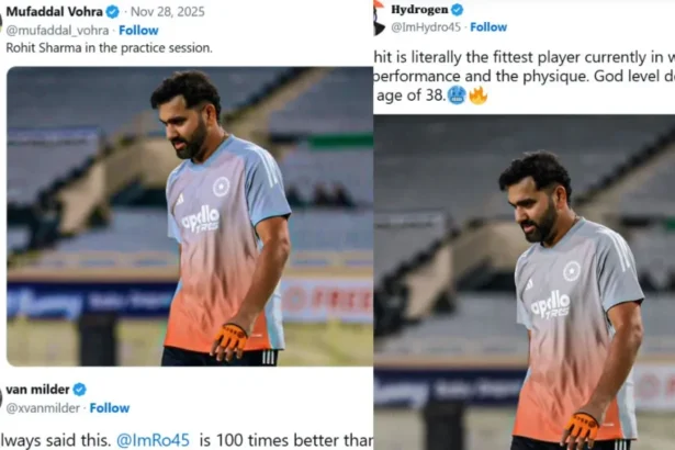 Rohit Sharma Fitness Praised