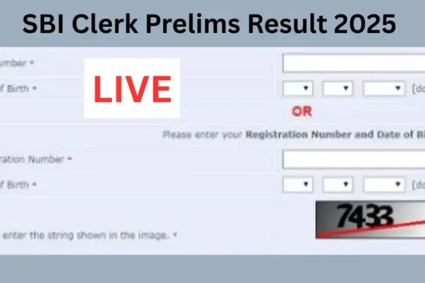 SBI Clerk Prelims Result 2025