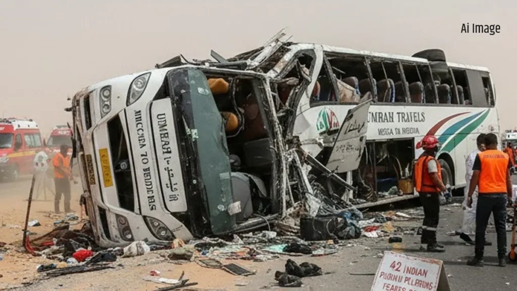 Saudi Arabia Bus Accident: सऊदी अरब में बस हादसे में जान गंवाने वाले भारतीयों की पहचान – 42 मृतकों में से 18 हैदराबाद के 3 Saudi Arabia Bus Accident