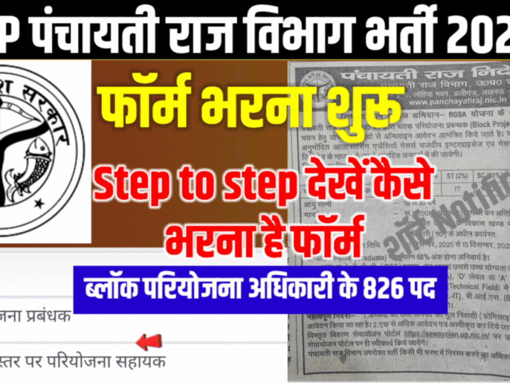 UP Panchayati Raj BPM Recruitment 2025
