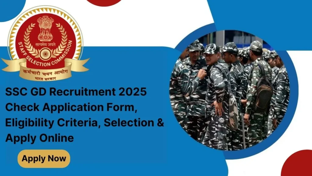 SSC GD Constable Online Form 2025 — Apply Now for 25,487 Posts | Full Guide, Eligibility, Exam Pattern 5 SSC GD Constable Online Form 2025