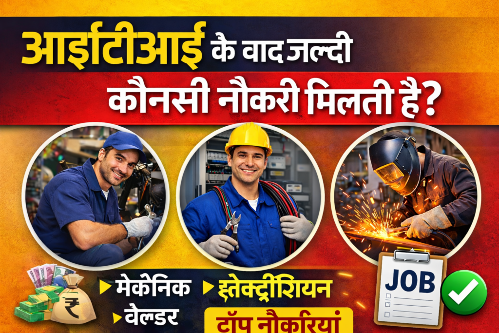 ITI ( आईटीआई ) करने के बाद कौन-सी नौकरी सबसे जल्दी मिलती है? 2 iti