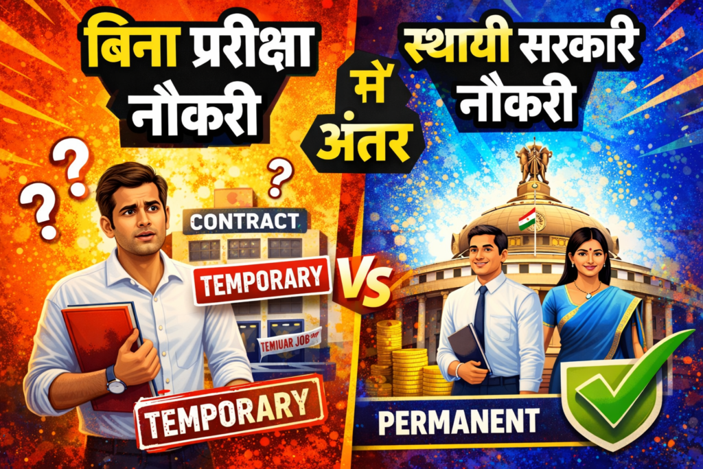 बिना प्रतियोगी परीक्षा के मिलने वाली सरकारी नौकरियों की सच्चाई 3 बिना प्रतियोगी परीक्षा के सरकारी नौकरी