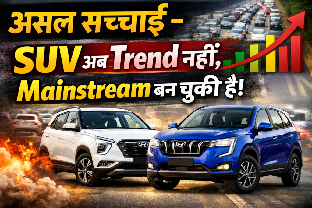 SUV का क्रेज भारत में क्यों बढ़ रहा है? जानिए असली कारण 3 SUV