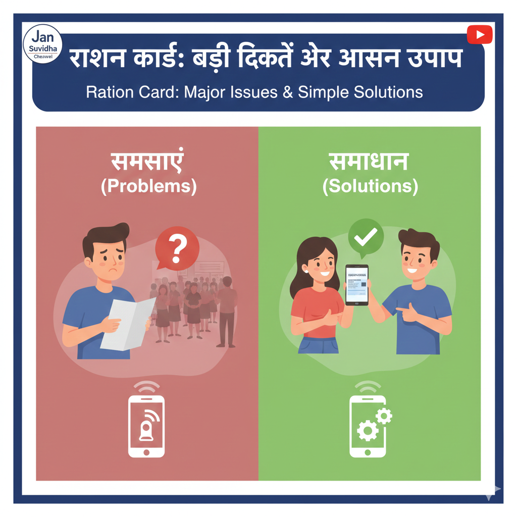 राशन कार्ड से जुड़ी आम समस्याएं और समाधान 3 राशन कार्ड