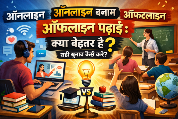 ऑनलाइन बनाम ऑफलाइन पढ़ाई