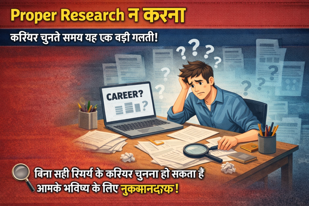 करियर चुनते समय की जाने वाली सबसे बड़ी गलतियाँ – जिनसे बचकर आप बना सकते हैं अपना Strong Future 2 करियर चुनते समय की जाने वाली सबसे बड़ी गलतियाँ