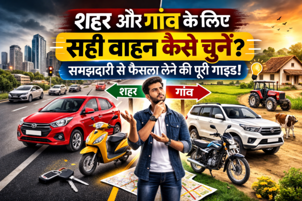 शहर और गांव के लिए सही वाहन कैसे चुनें