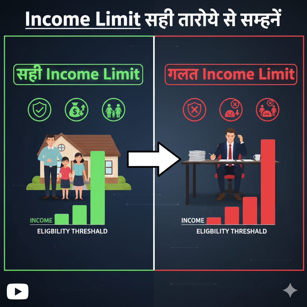 सरकारी योजनाओं की पात्रता कैसे जांचें? पूरी स्टेप-बाय-स्टेप गाइड (2026) 3 Income Limit सही तरीके से समझें