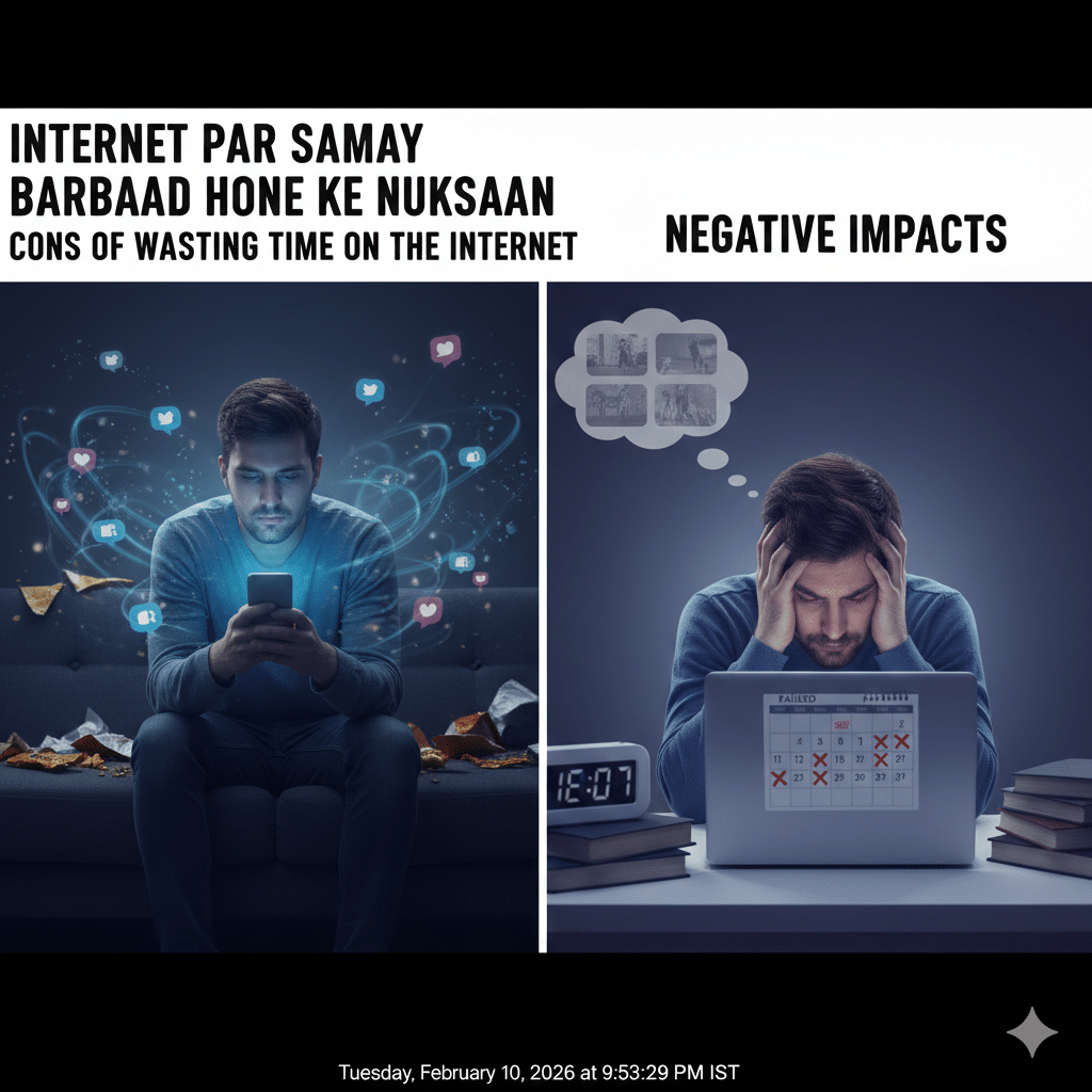 इंटरनेट पर समय बर्बाद होने से कैसे बचें: Smart Use of Internet for Better Life 2 इंटरनेट पर समय बर्बाद होने से कैसे बचें